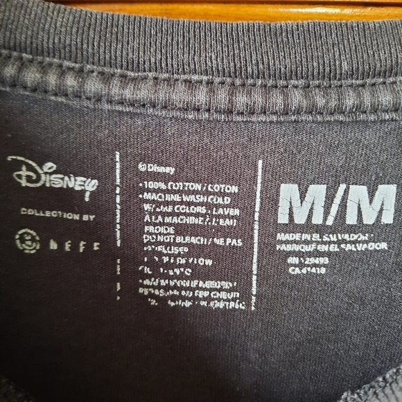 Disney × Neff Mickey Mouse M28 black long sleeve graphic t-shirt Size Medium - Picture 9 of 10